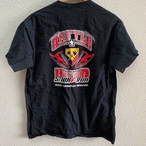 Battle Hard 5K 10K 194th Armored Brigade US Army T-Shirt Men's Large